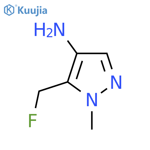 5-(fluoromethyl)-1-methyl-1H-pyrazol-4-amine structure