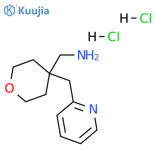 [4-(pyridin-2-ylmethyl)oxan-4-yl]methanamine:dihydrochloride structure