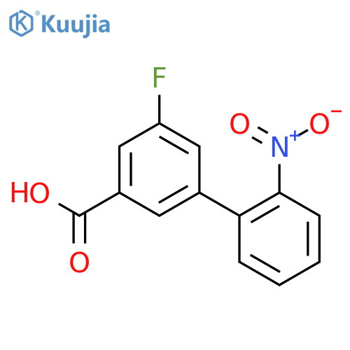 3-Fluoro-5-(2-nitrophenyl)benzoic acid structure