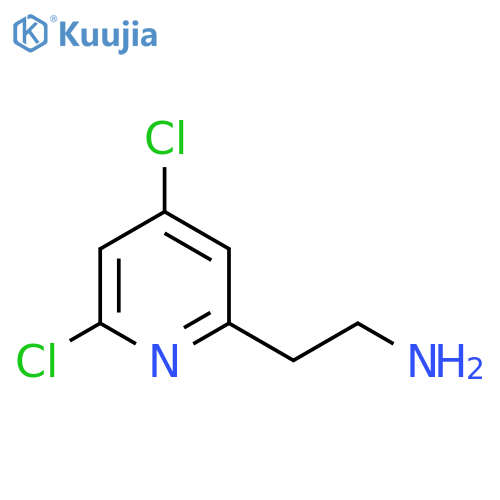 2-(4,6-dichloropyridin-2-yl)ethan-1-amine structure