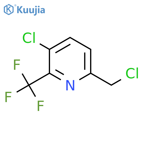 3-Chloro-6-(chloromethyl)-2-(trifluoromethyl)pyridine structure