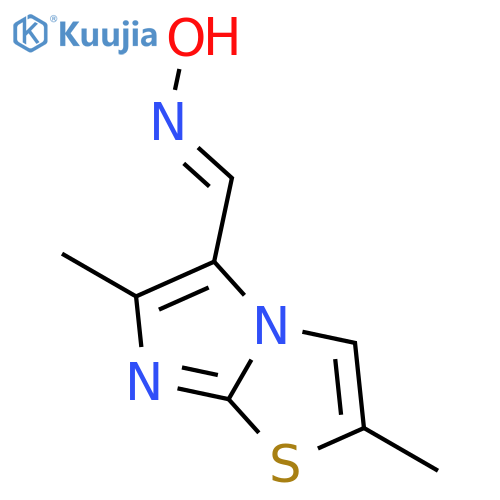 N-({2,6-dimethylimidazo2,1-b1,3thiazol-5-yl}methylidene)hydroxylamine structure