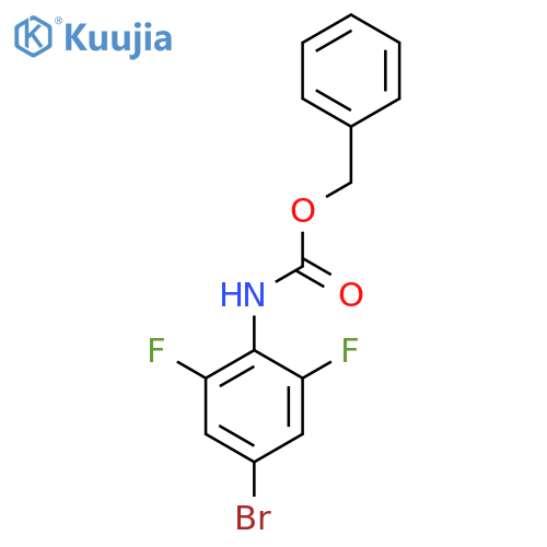 benzyl N-(4-bromo-2,6-difluorophenyl)carbamate structure
