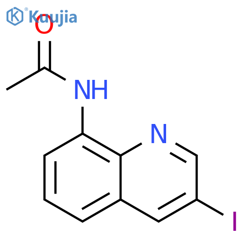 N-(3-iodoquinolin-8-yl)acetamide structure