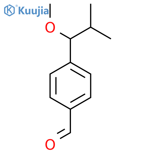 4-(1-methoxy-2-methylpropyl)benzaldehyde structure
