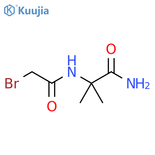2-(2-bromoacetamido)-2-methylpropanamide structure