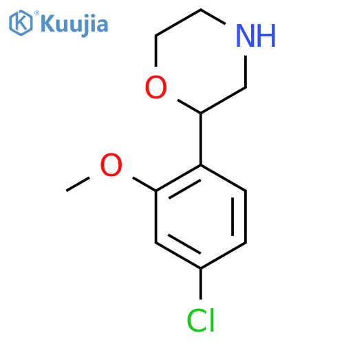 2-(4-chloro-2-methoxyphenyl)morpholine structure