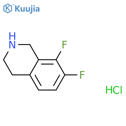 7,8-difluoro-1,2,3,4-tetrahydroisoquinoline hydrochloride structure