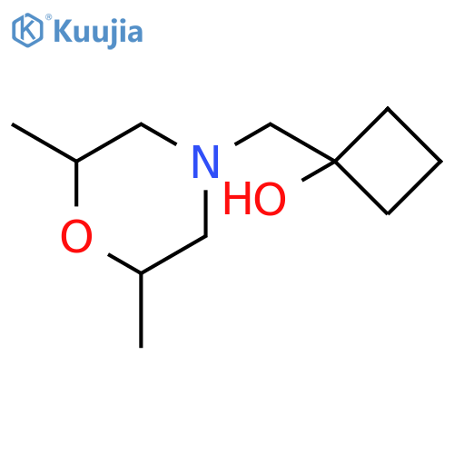 1-[(2,6-dimethylmorpholin-4-yl)methyl]cyclobutan-1-ol structure