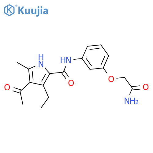 4-Acetyl-N-[3-(2-Amino-2-Oxoethoxy)phenyl]-3-Ethyl-5-Methyl-1h-Pyrrole-2-Carboxamide structure