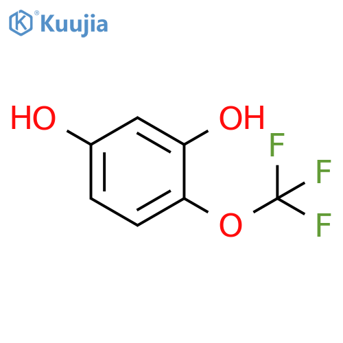 4-(Trifluoromethoxy)benzene-1,3-diol structure