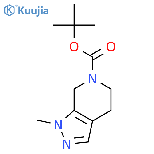tert-Butyl 1-methyl-4,5-dihydro-1H-pyrazolo[3,4-c]pyridine-6(7H)-carboxylate structure