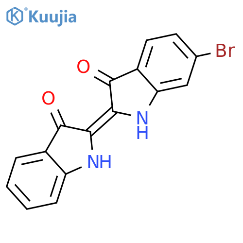 3H-Indol-3-one,6-bromo-2-(1,3-dihydro-3-oxo-2H-indol-2-ylidene)-1,2-dihydro- structure