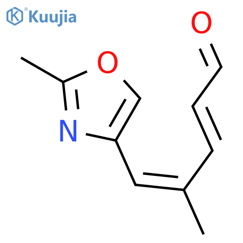 2,4-Pentadienal, 4-methyl-5-(2-methyl-4-oxazolyl)-, (E,E)- structure