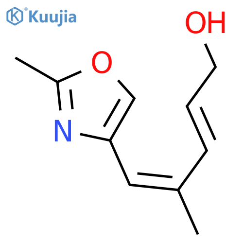 2,4-Pentadien-1-ol, 4-methyl-5-(2-methyl-4-oxazolyl)-, (E,E)- structure