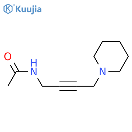 N-[4-(piperidin-1-yl)but-2-yn-1-yl]acetamide structure