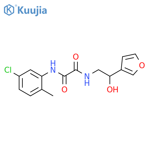 N'-(5-chloro-2-methylphenyl)-N-[2-(furan-3-yl)-2-hydroxyethyl]ethanediamide structure