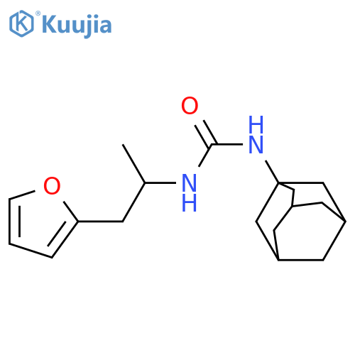 1-(adamantan-1-yl)-3-[1-(furan-2-yl)propan-2-yl]urea structure