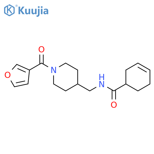 N-{1-(furan-3-carbonyl)piperidin-4-ylmethyl}cyclohex-3-ene-1-carboxamide structure