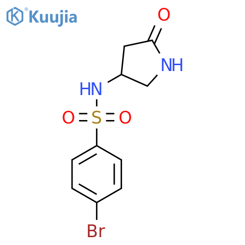 4-bromo-N-(5-oxopyrrolidin-3-yl)benzene-1-sulfonamide structure