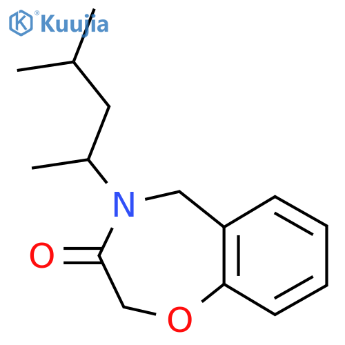 4-(4-methylpentan-2-yl)-2,3,4,5-tetrahydro-1,4-benzoxazepin-3-one structure