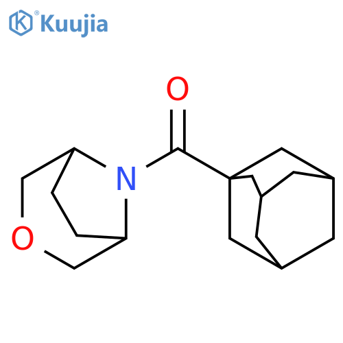 8-(adamantane-1-carbonyl)-3-oxa-8-azabicyclo[3.2.1]octane structure