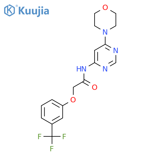 N-6-(morpholin-4-yl)pyrimidin-4-yl-2-3-(trifluoromethyl)phenoxyacetamide structure