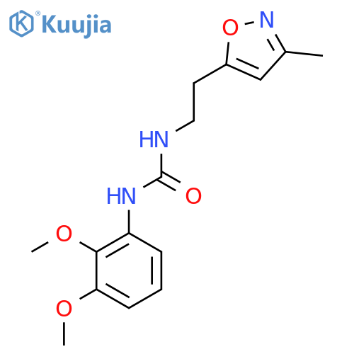 1-(2,3-dimethoxyphenyl)-3-2-(3-methyl-1,2-oxazol-5-yl)ethylurea structure