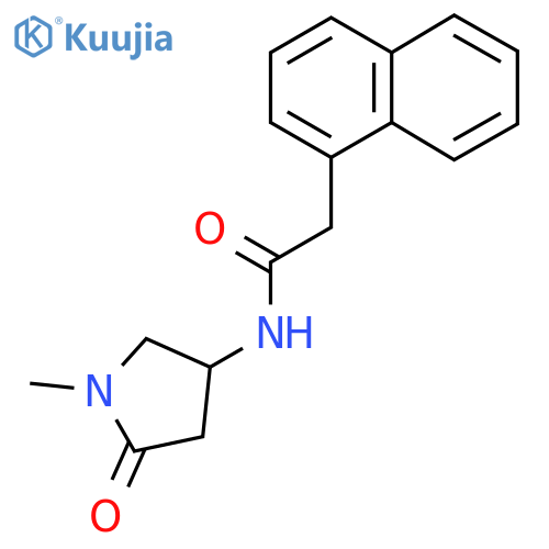 N-(1-methyl-5-oxopyrrolidin-3-yl)-2-(naphthalen-1-yl)acetamide structure