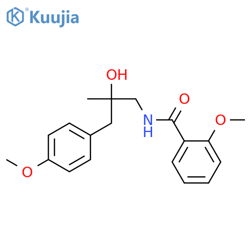 N-2-hydroxy-3-(4-methoxyphenyl)-2-methylpropyl-2-methoxybenzamide structure