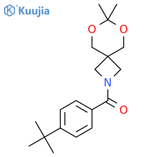 2-(4-tert-butylbenzoyl)-7,7-dimethyl-6,8-dioxa-2-azaspiro3.5nonane structure