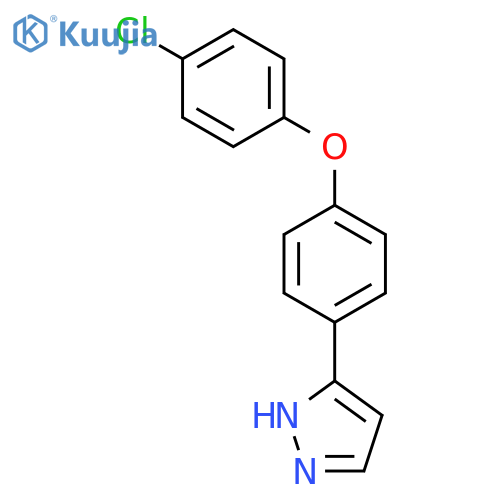 5-(4-(4-Chlorophenoxy)phenyl)-1H-pyrazole structure