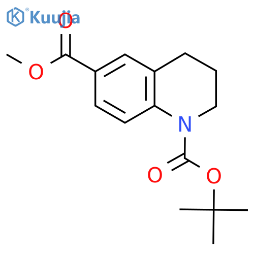 1-Tert-Butyl 6-methyl 3,4-dihydroquinoline-1,6(2H)-dicarboxylate structure