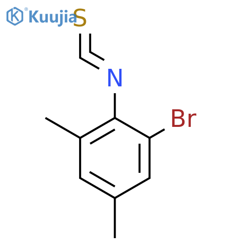 Benzene, 1-bromo-2-isothiocyanato-3,5-dimethyl- (9CI) structure