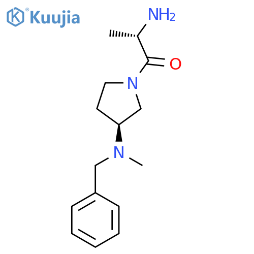 (S)-2-Amino-1-[(S)-3-(benzyl-methyl-amino)-pyrrolidin-1-yl]-propan-1-one structure