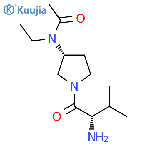 N-[(R)-1-((S)-2-Amino-3-methyl-butyryl)-pyrrolidin-3-yl]-N-ethyl-acetamide structure