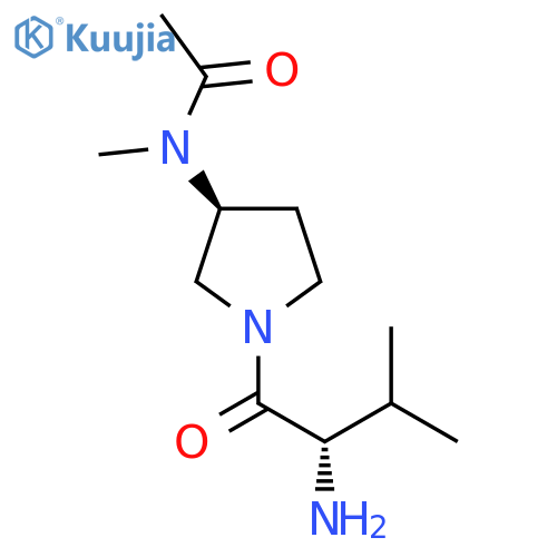 N-[(S)-1-((S)-2-Amino-3-methyl-butyryl)-pyrrolidin-3-yl]-N-methyl-acetamide structure