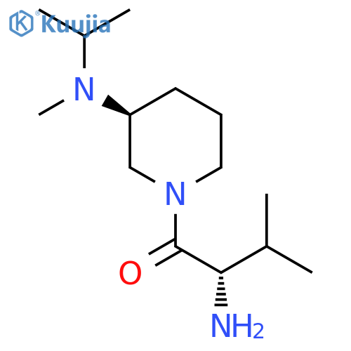 (S)-2-Amino-1-[(S)-3-(isopropyl-methyl-amino)-piperidin-1-yl]-3-methyl-butan-1-one structure