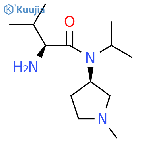 (S)-2-Amino-N-isopropyl-3-methyl-N-((R)-1-methyl-pyrrolidin-3-yl)-butyramide structure