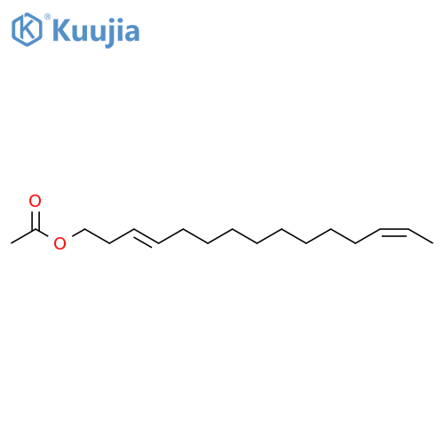 3,13-Pentadecadien-1-ol, acetate, (E,Z)- structure