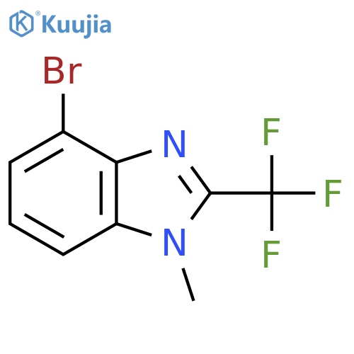4-Bromo-1-methyl-2-(trifluoromethyl)-1H-benzo[d]imidazole structure