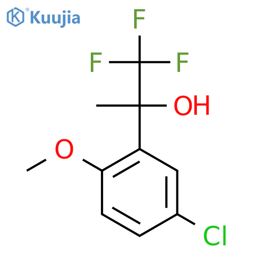 2-(5-Chloro-2-methoxyphenyl)-1,1,1-trifluoropropan-2-OL structure