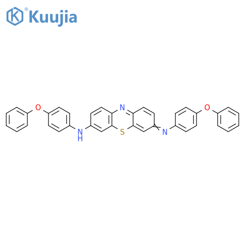 3H-Phenothiazin-7-amine,N-(4-phenoxyphenyl)-3-[(4-phenoxyphenyl)imino]- structure