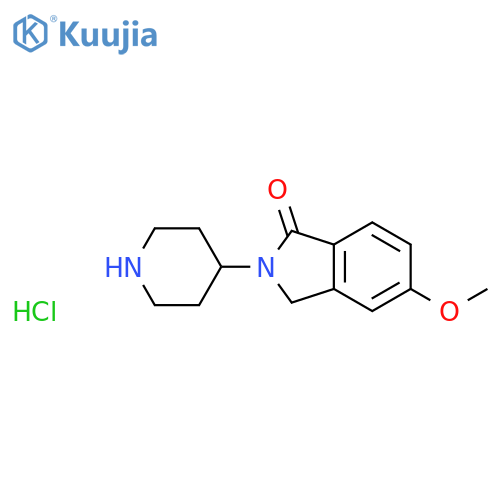 5-Methoxy-2-(piperidin-4-yl)-2,3-dihydro-1H-isoindol-1-one hydrochloride structure