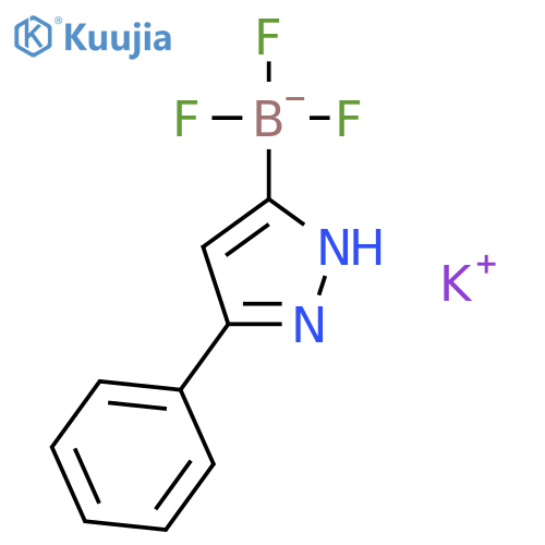 potassium trifluoro(3-phenyl-1H-pyrazol-5-yl)boranuide structure