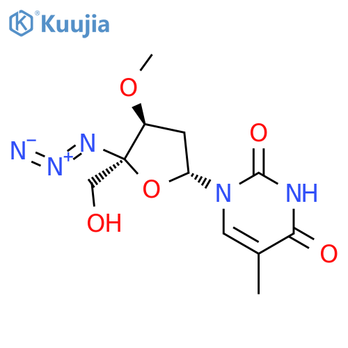 Thymidine,4'-azido-3'-O-methyl- (9CI) structure