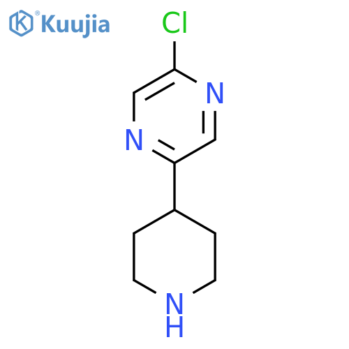2-chloro-5-(piperidin-4-yl)pyrazine structure