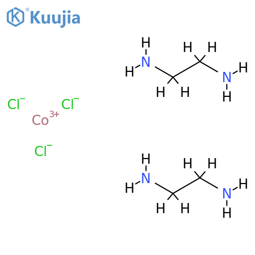 Cobalt(3+);ethane-1,2-diamine;trichloride structure