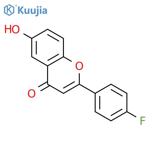 4H-1-Benzopyran-4-one, 2-(4-fluorophenyl)-6-hydroxy- structure