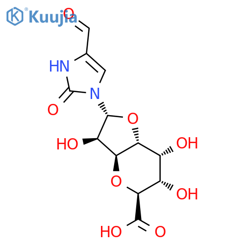 D-erythro-b-D-allo-Octofuranuronic acid,3,7-anhydro-1-deoxy-1-(4-formyl-2,3-dihydro-2-oxo-1H-imidazol-1-yl)- (9CI) structure